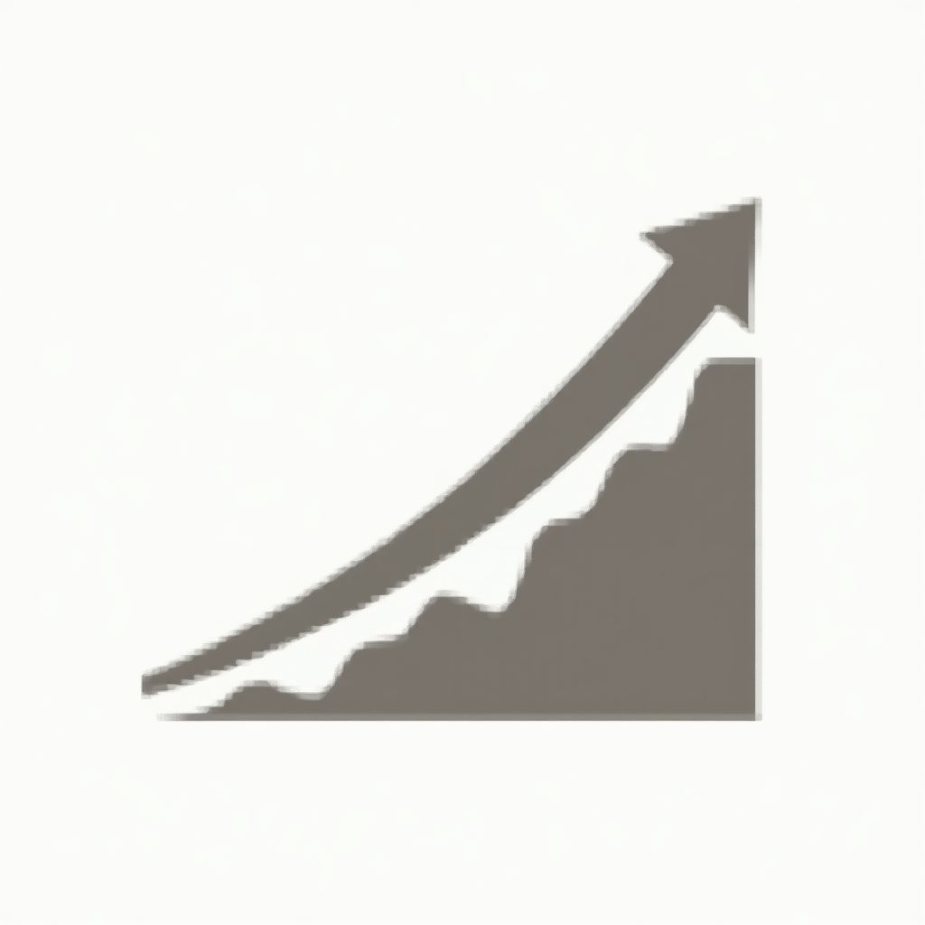Gráfico de crecimiento financiero